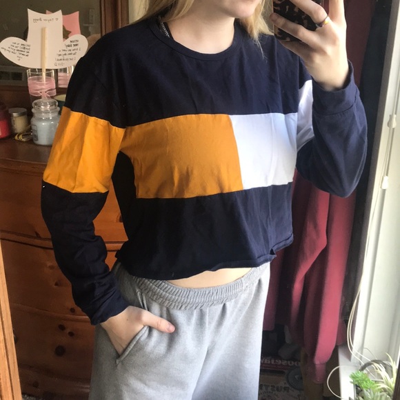 long sleeve color block shirt - Picture 1 of 1